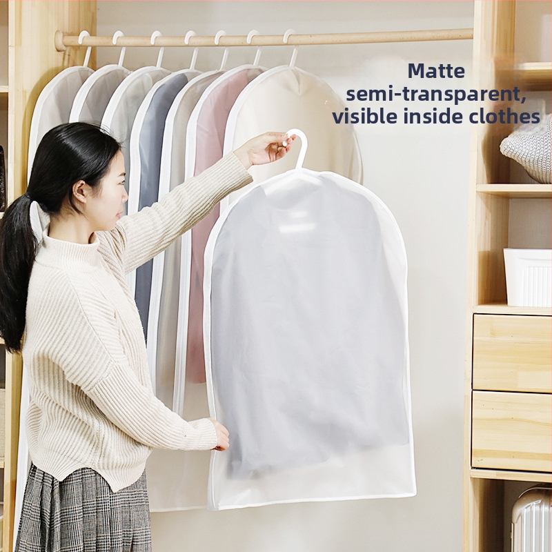 PEVA калъф за дрехи – прахозащитен и влагозащитен, семпъл модерен стил (2019)