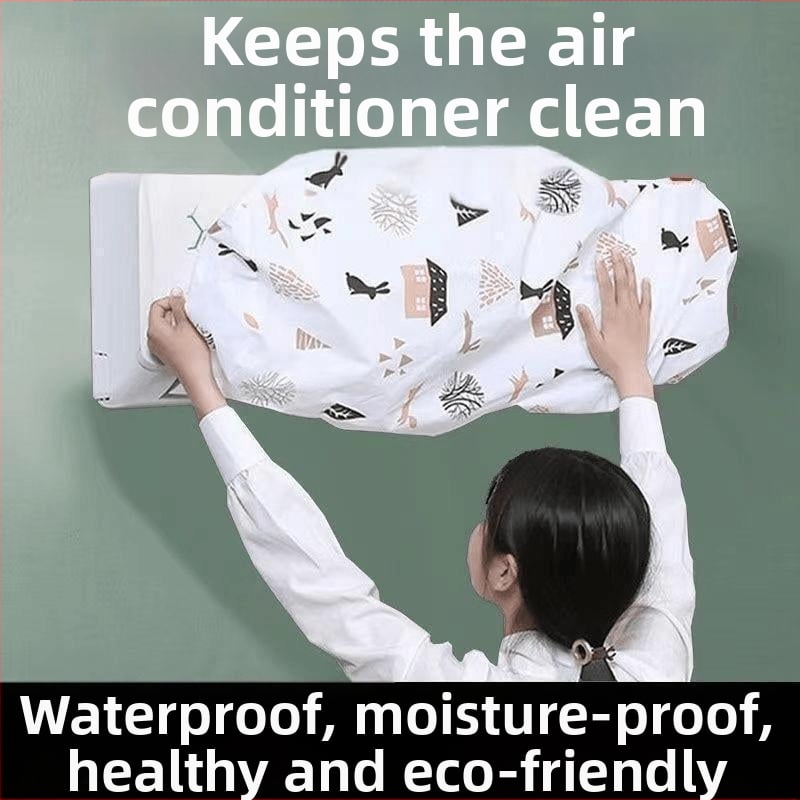 Κάλυμμα προστασίας κλιματιστικού τοίχου, καθολικό, πλήρης κάλυψη, ανθεκτικό στη σκόνη και υγρασία, πλενόμενο