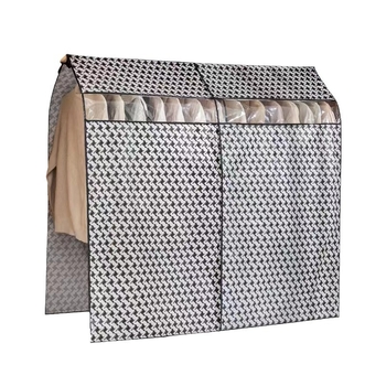 Покривало за дрехи в гардероб – прост и модерен стил; материал: нетъкан текстил; предназначение: дрехи; функция: прахозащита и влагоустойчивост; подходящо за съхранение в спалня