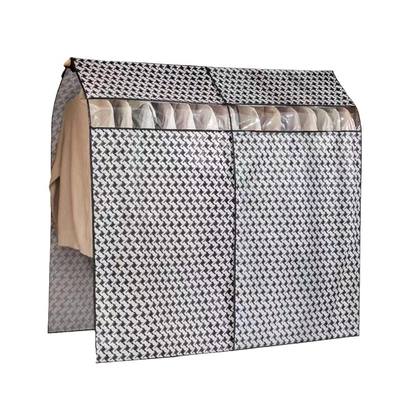 Покривало за дрехи в гардероб – прост и модерен стил; материал: нетъкан текстил; предназначение: дрехи; функция: прахозащита и влагоустойчивост; подходящо за съхранение в спалня