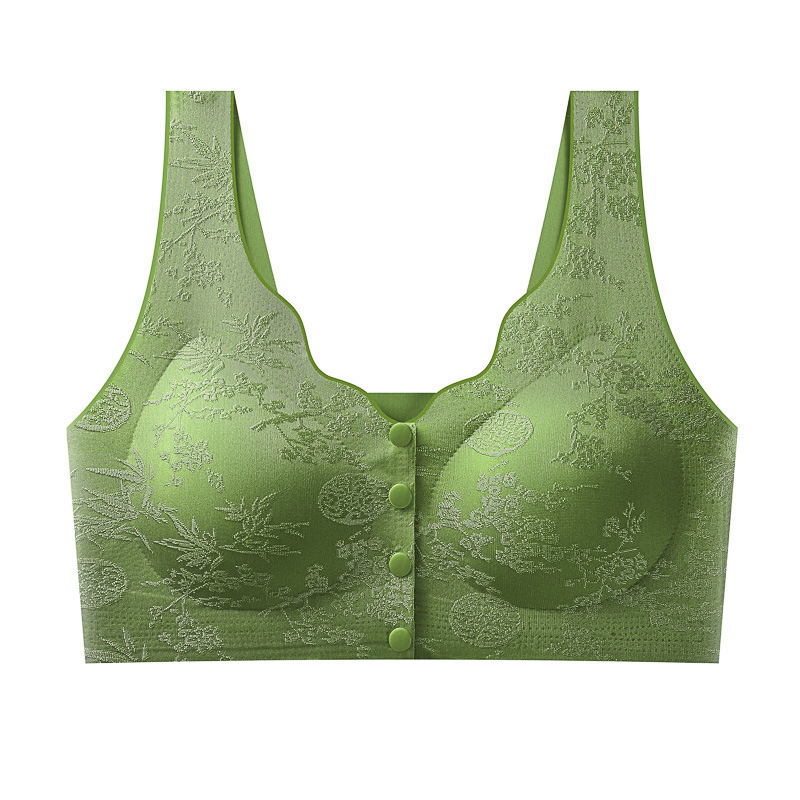 Biustonos-vest s prednjim kopčanjem, bezšivni, najlon — pune košarice, srednji oblik košarica