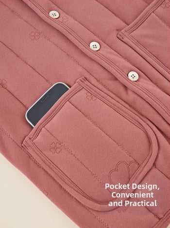 Vilnas veste ar pūkaina oderi vidējiem un vecākiem cilvēkiem — Space Cotton audums, parastā garuma, 90–95% vilna, 90–95% poliesters