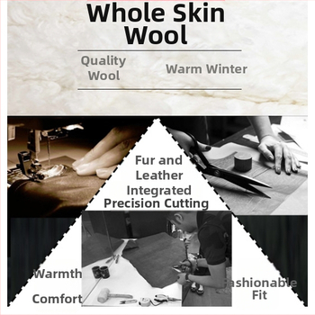 Мъжки жилет от зайчи пух и кадифено платно, с качулка, V-образно деколте, ивици