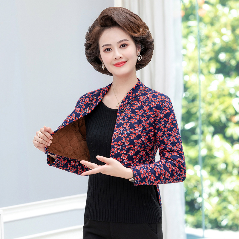 Veste sievietēm vecuma vidū un vecākām, ar flīsa oderi, silta un bieza, vidukļa atbalsts, īss piegriezums, audums no camel hair ar konopju piejaukumu, neitrāls stils, japāņu/Korejas brīvā laika stils