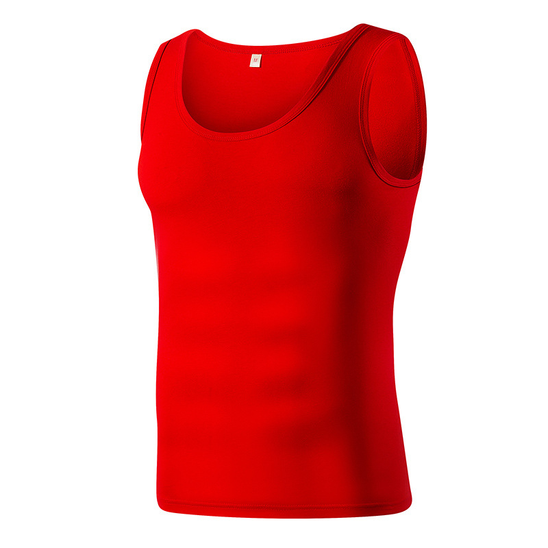 Спортен жилет от памук, свободна кройка, за движение през лятото за хора средна възраст