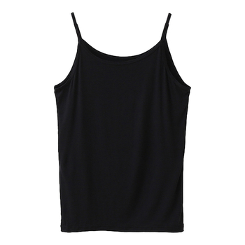 Потник с презрамки, безшевна едночастова кройка, кръгла яка, лято (80–90% модал, 181–200 г/м²)