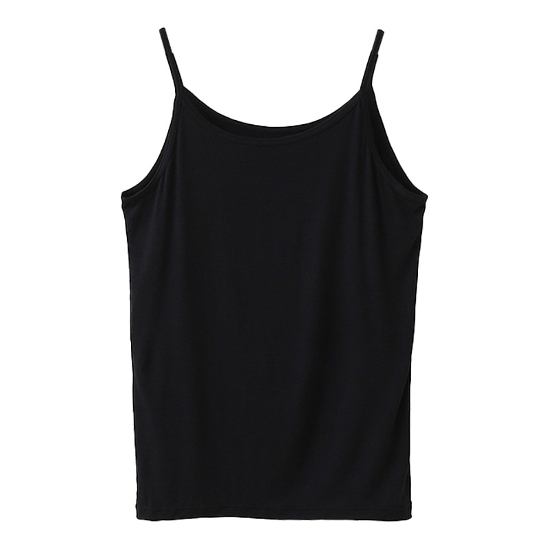 Потник с презрамки, безшевна едночастова кройка, кръгла яка, лято (80–90% модал, 181–200 г/м²)