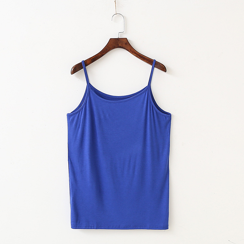 Потник с презрамки, безшевна едночастова кройка, кръгла яка, лято (80–90% модал, 181–200 г/м²)