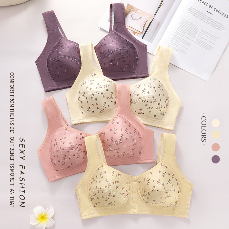 Sutien tip vestă cu închidere frontală, cupe 3/4 moi, forme subțiri, bretele dublu fixate, material poliester cu aspect lăptos