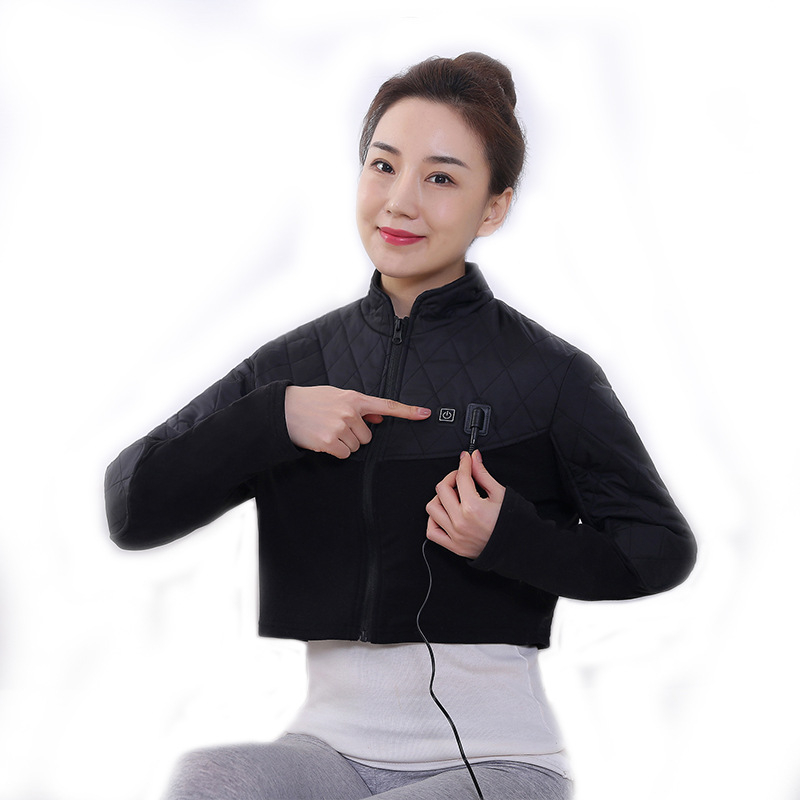 Ηλεκτρικό θέρμαντικό περιβραχιόνιο ώμου με άνθρακα, 12V, 24W, 45–65°C, τρία επίπεδα ρύθμισης, για ώμο και αυχένα