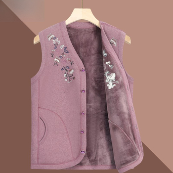 Жилет с вълнен пълнител, V-образно деколте, едно копче закопчаване, Зима 2025