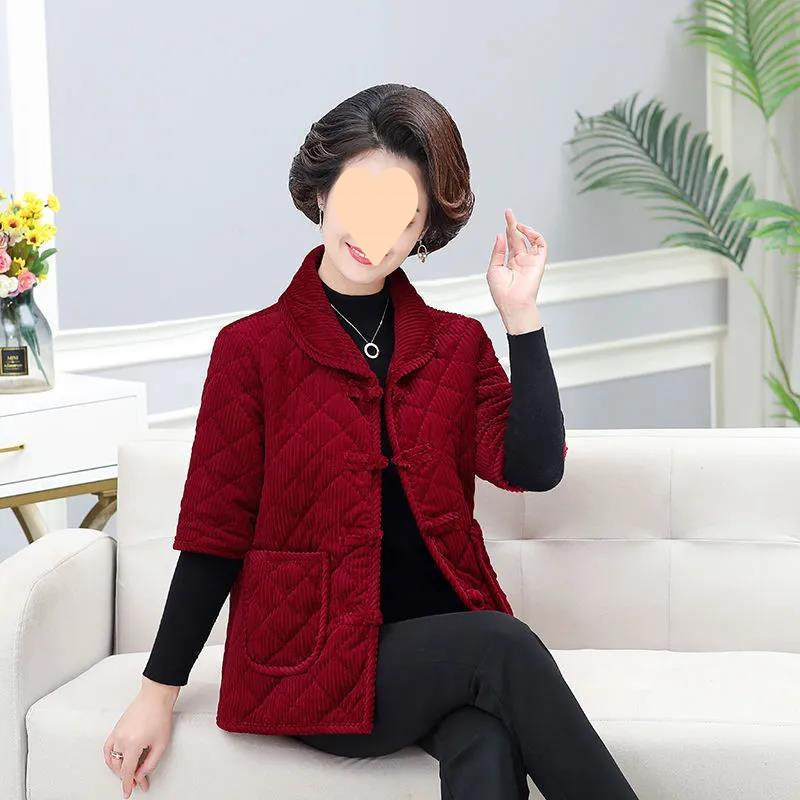 Жилет Corduroy за жени, със стойкова яка, полиестер-памучен микс, А‑образна кройка, зима 2022