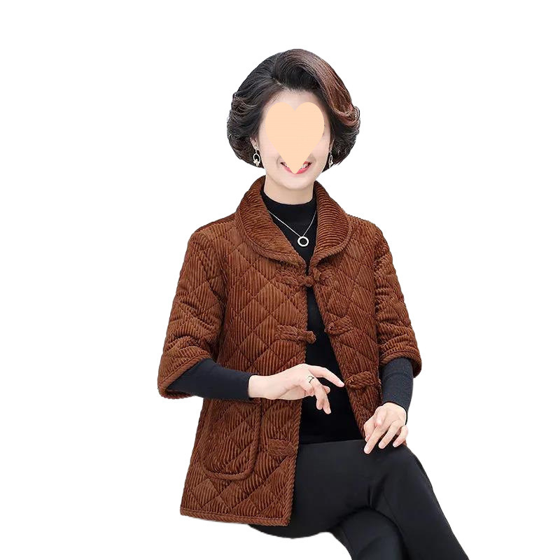 Жилет Corduroy за жени, със стойкова яка, полиестер-памучен микс, А‑образна кройка, зима 2022