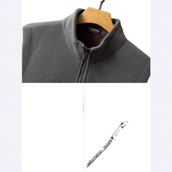 Мъжка жилетка с качулка, стояща яка и цип, свободен силует, зимен сезон