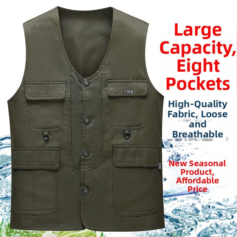 Жилетка с качулка, свободна кройка, преден цип, джобове, едноцветен модел