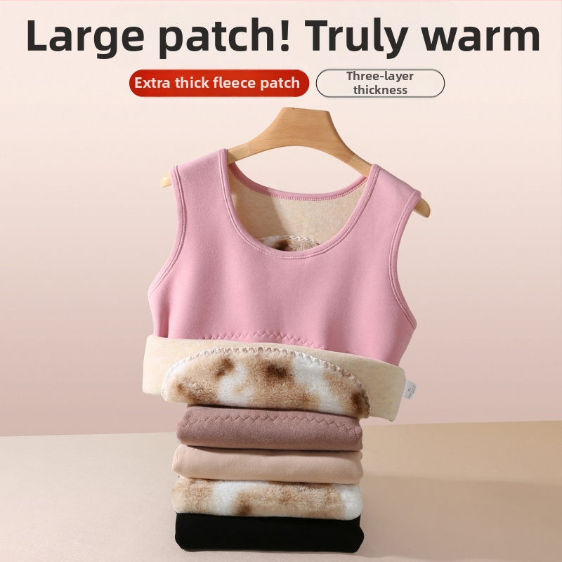 Ziemas 2025 sieviešu termālais tops, flīss apkaklēts un biezināts, poliester >95% pamatmateriāls, apaļš kakls, garums 50-65 cm