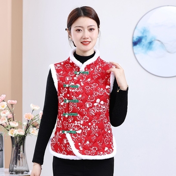 Kokvilnas veste ar ziedu rakstu, pilsētas ikdienas stils, japāņu un korejiešu brīvā stila iedvesma, garums 50–65 cm