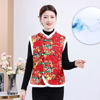 Kokvilnas veste ar ziedu rakstu, pilsētas ikdienas stils, japāņu un korejiešu brīvā stila iedvesma, garums 50–65 cm