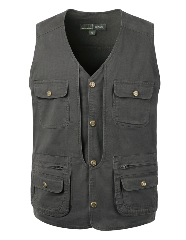 Памучна подплатена жилетка, свободен модел, стояща яка, цип, 100% памук, подплата от памук