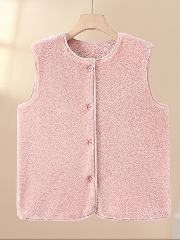 Nothing Vestă damă casual din fleece, cu fleece adăugat și strat interior gros pentru căldură; lungime 50–65 cm; țesătură principală 50–70%; căptușeală 50–70%; stil casual