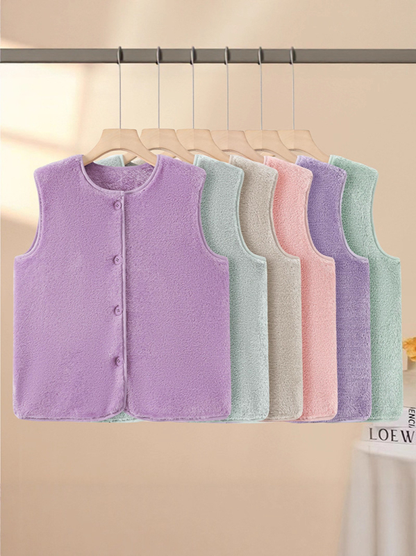 Nothing Vestă damă casual din fleece, cu fleece adăugat și strat interior gros pentru căldură; lungime 50–65 cm; țesătură principală 50–70%; căptușeală 50–70%; stil casual