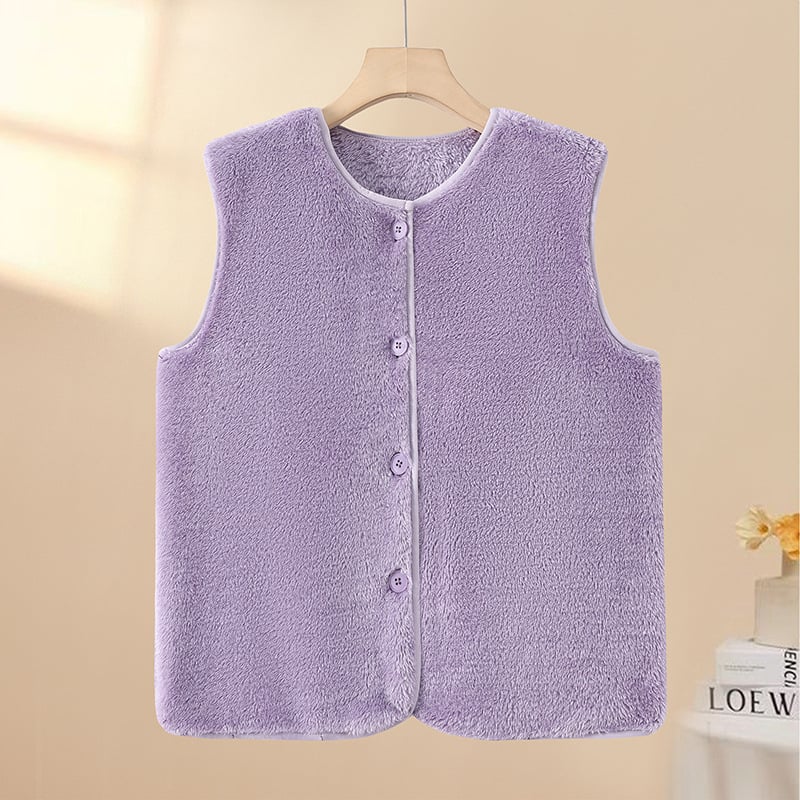 Nothing Vestă damă casual din fleece, cu fleece adăugat și strat interior gros pentru căldură; lungime 50–65 cm; țesătură principală 50–70%; căptușeală 50–70%; stil casual