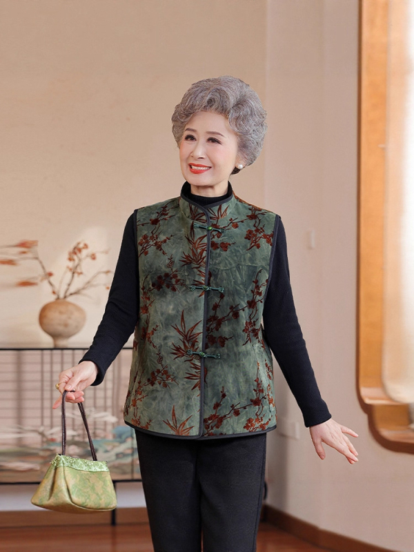 Дамска жилетка от Mink Velvet в стил кардиган – стояща яка, 3D ефект, свободен силует