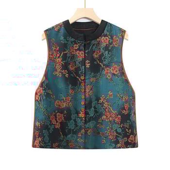 Vesta fără mâneci pentru femei, talie subțire, guler înalt, stil de navetă, poliester, compoziție 90–95% poliester, stil japonez și coreean de relaxare, model monocrom