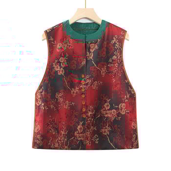 Vesta fără mâneci pentru femei, talie subțire, guler înalt, stil de navetă, poliester, compoziție 90–95% poliester, stil japonez și coreean de relaxare, model monocrom