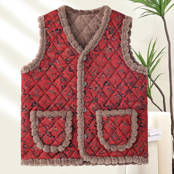 Жилет - V-образно деколте, редовен стил, овча вълна тъкан, Rayon материал, пролет 2025