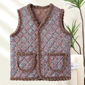 Жилет - V-образно деколте, редовен стил, овча вълна тъкан, Rayon материал, пролет 2025