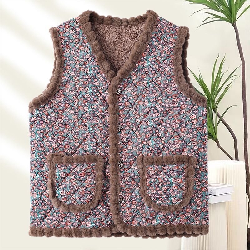 Жилет - V-образно деколте, редовен стил, овча вълна тъкан, Rayon материал, пролет 2025