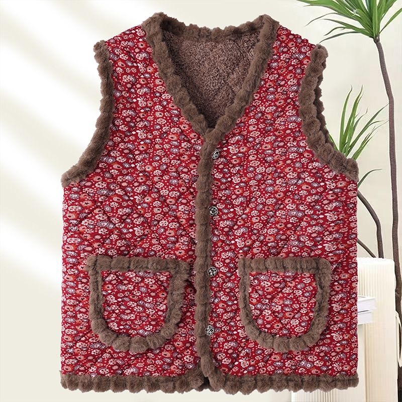 Жилет - V-образно деколте, редовен стил, овча вълна тъкан, Rayon материал, пролет 2025
