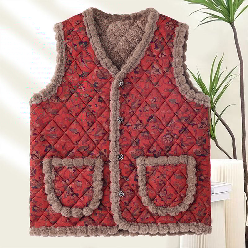 Жилет - V-образно деколте, редовен стил, овча вълна тъкан, Rayon материал, пролет 2025