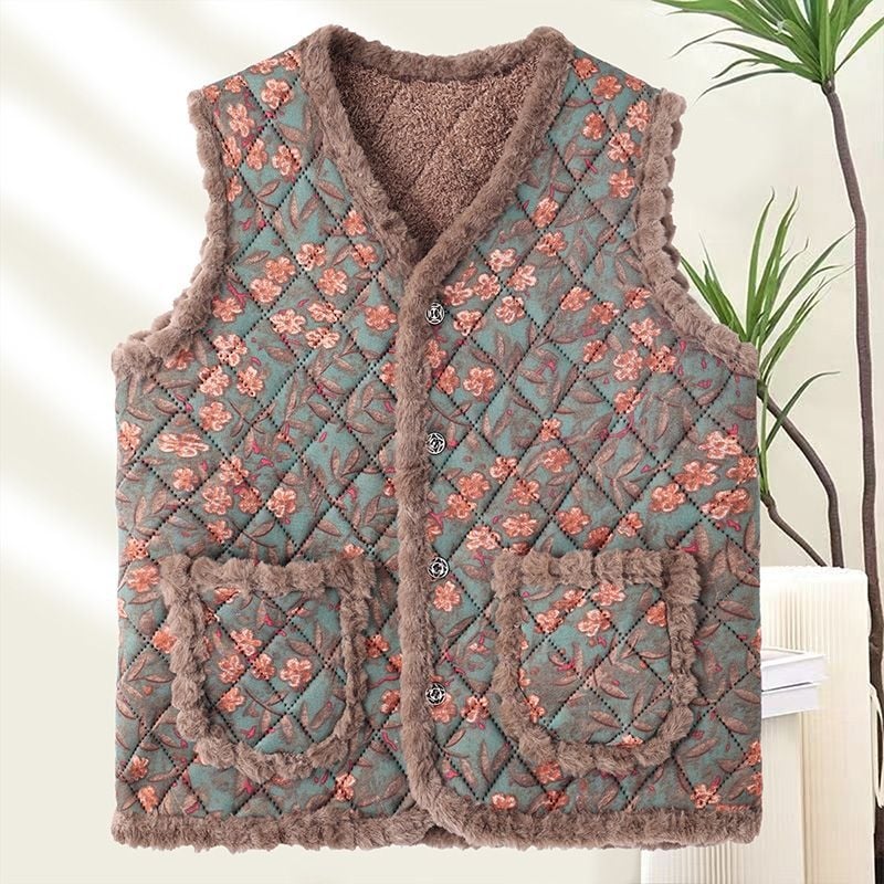 Жилет - V-образно деколте, редовен стил, овча вълна тъкан, Rayon материал, пролет 2025