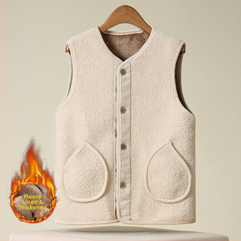 Стандартен дамски жилет с поло яка, чeнилен плат и спандекс под 30%, пролет 2025