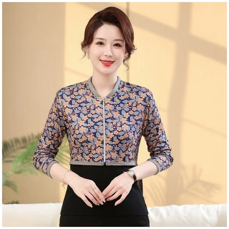 Дамски есенен жилет със стил кардиган и рамен нагревател, полиестер 70-80%, кръгла яка, стандартен крой