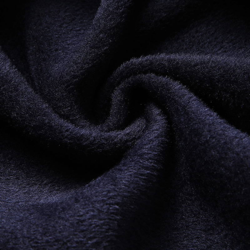 Мъжка плюшена жилетка за зима, свободен силует, V-образно деколте, едноредово закопчаване, жакардов геометричен модел