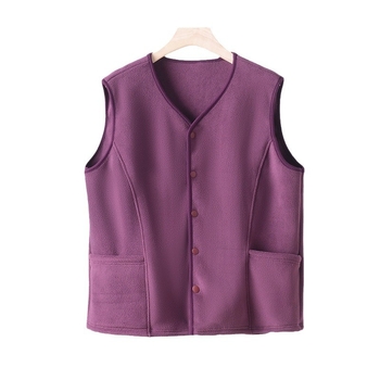 Vesta bărbătească din fleece îngroșat, fără glugă, croială lejeră, poliester cu căptușeală fleece, buzunare frontale patch, iarnă 2024