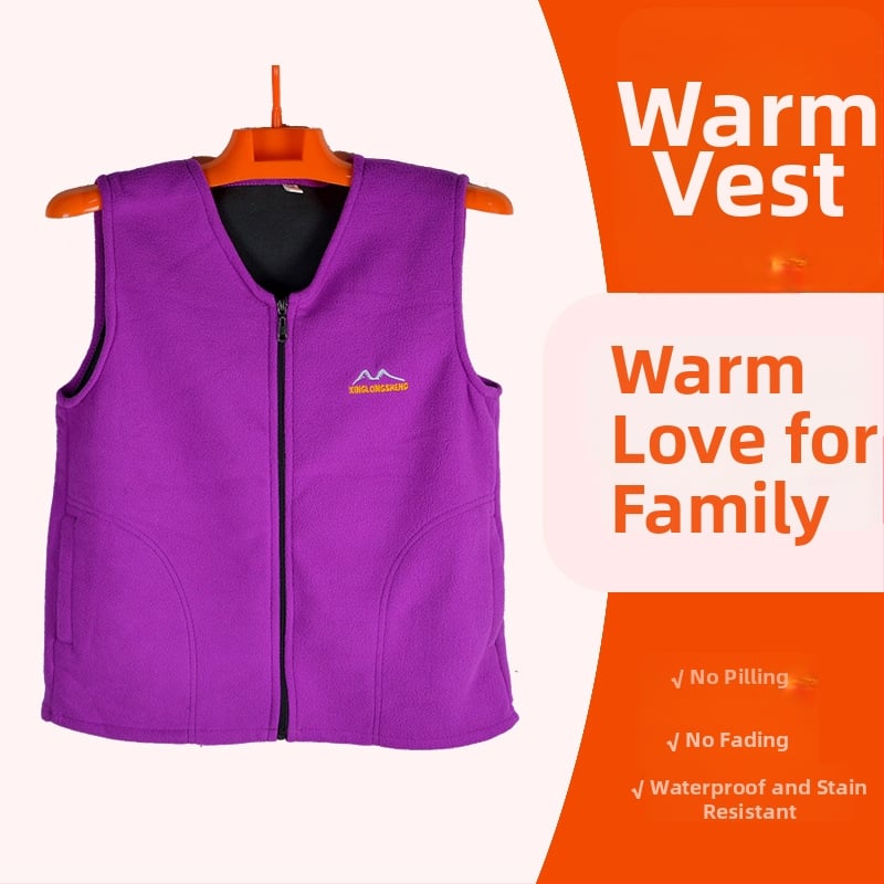 Жилет от полар с цип, 3D ефект, памучен пълнеж, основен плат 90–95% полиестер, за възрастни жени, зимна колекция 2022