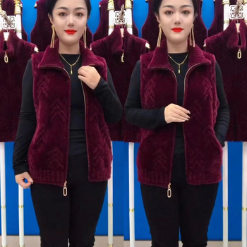 Vestă chenille cu guler polo, Spandex sub 30%, Primăvara 2025, stil Royal sister