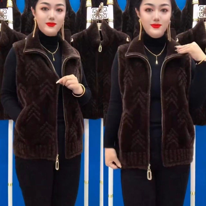 Vestă chenille cu guler polo, Spandex sub 30%, Primăvara 2025, stil Royal sister