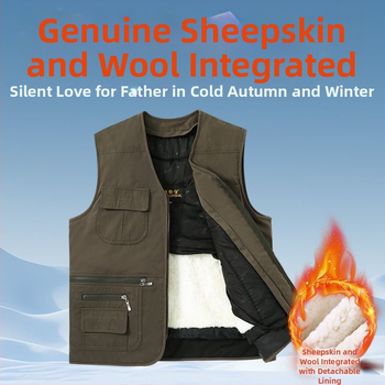 Мъжки качулков quilted жилет, Slim fit, V-образно деколте, цип отпред, райета деним, основна тъкан: зайчи косъм, лен подплата