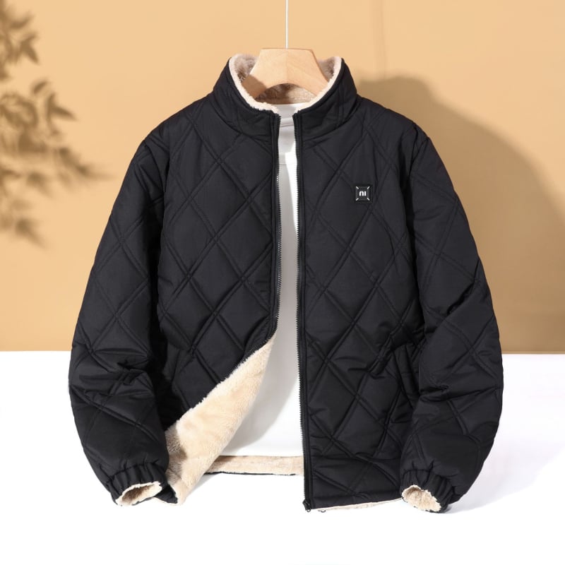 Памучна жилетка с цип, кардиган стил, висока яка