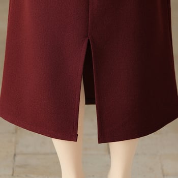 Dviejų dalių suknelių komplektas pavasariui 2025 vyresnėms moterims, vidutinio ilgio, poliesteris >95%, kasdienis stilius