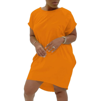 Haljina s A-linijskim krojem, okrugli izrez, kratki raglani rukavi, Milk Silk tkanina, midi dužina