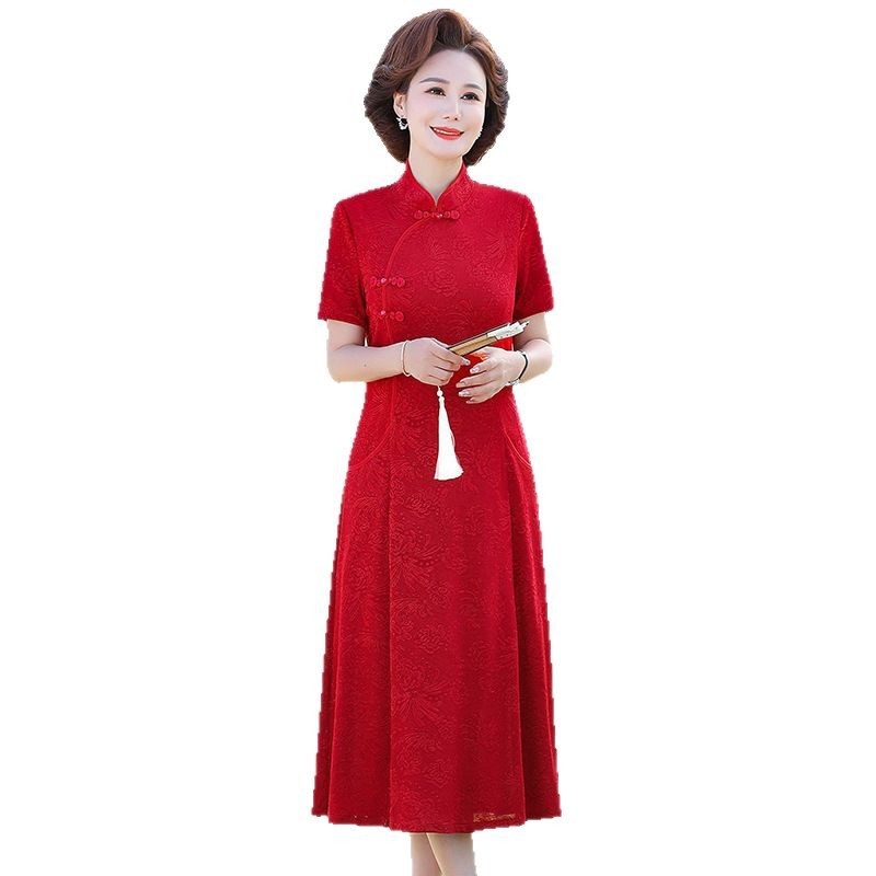 Ženska haljina s Tencel mješavinom (70-80%) i poliestera (30-50%), midi duljina, A-silueta, stojeći ovratnik, kratki rukavi