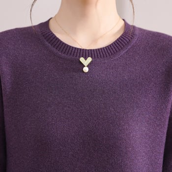 Плетена рокля в етно стил с яка Чеонгсам, средна дължина, мрежеста материя, акрилни влакна ≤30%, есен 2025.