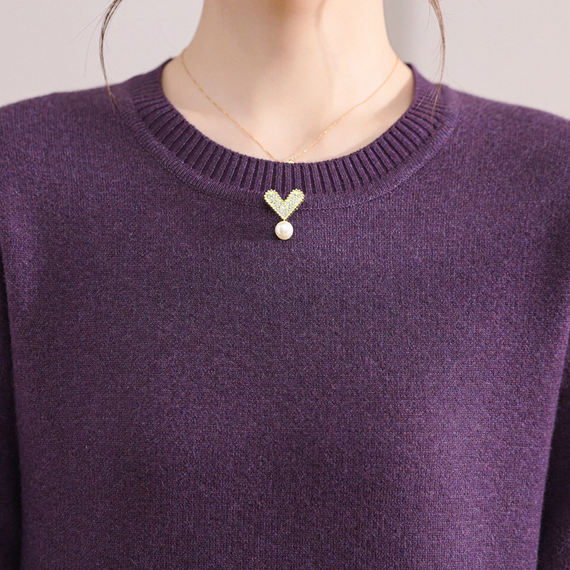 Плетена рокля в етно стил с яка Чеонгсам, средна дължина, мрежеста материя, акрилни влакна ≤30%, есен 2025.