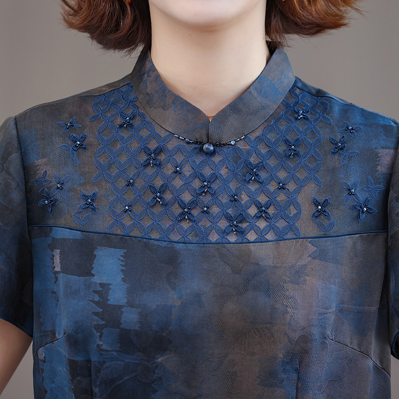 Рокля за сватбен банкет, корейски стил, уличен хипстер, бродерия Fragrant Cloud Yarn. Пролет 2025. Материя: регенерирана целулозна нишка (>95%); вторичен компонент: 30–50%. Шиене: жакард, мъни, копчета, невидима ципа